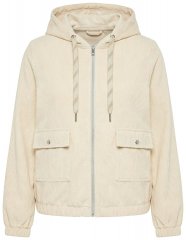 Ulla Popken 852802 Casaco de bombazina Branco sujo