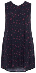 Ulla Popken 852824 Vestido floral Preto