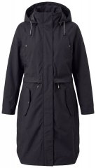 Ulla Popken 852901 Sobretudo técnico Preto