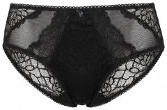 Ulla Popken 853040 Boxers com renda Preto