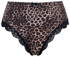 Ulla Popken 853106 Tangas com padrão animal Preto