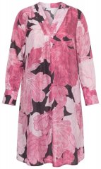 Ulla Popken 853426 Vestido floral Ameixa