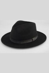 JP1880 853621 Chapéu de lã Preto