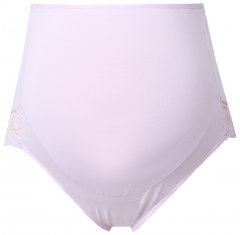 Ulla Popken 853640 Cuecas de grávida com renda Rosa velho