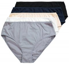 Ulla Popken 853698 Cuecas com renda pack de 5 Preto