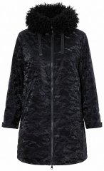 Ulla Popken 853831 Sobretudo técnico Preto