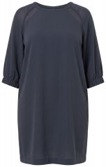 Ulla Popken 853946 Vestido com manga 3/4 Verde azeitona
