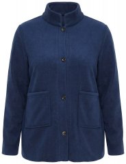 Ulla Popken 854200 Casaco polar Azul-marinho