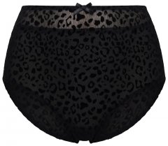 Ulla Popken 854551 Boxers com padrão animal Preto
