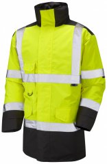 Leo Tawstock Warm Quilted Anorak Hi-Vis Yellow/Black