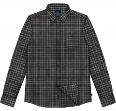 Double Outfitters FS-5230 Camisa de xadrez Verde-escuro/Bege
