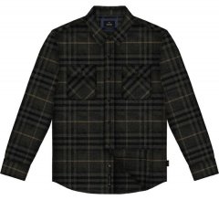 Double Outfitters GS-5233 Camisa de flanela Preto/Cinzento