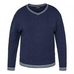 North Latitude V-Neck Knit Azul-marinho