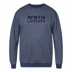 North Latitude Crewneck Logo Sweat Azul-marinho