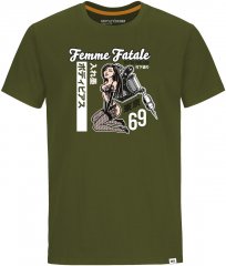 Motley Denim Hampton T-shirt Dark Khaki