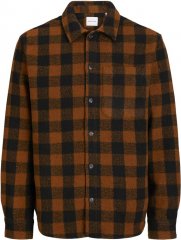Jack & Jones ZAC Brushed Long Sleeve Overshirt Brown