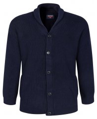 Espionage KW080 Casaco de gola xaile azul-marinho