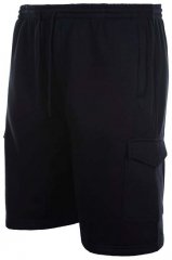Espionage LW051 calções cargo de sweatshirt pretos
