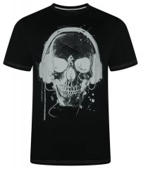 Kam Jeans 5811 T-shirt com estampado de caveira Preto