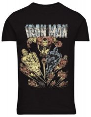 North Latitude 51349 T-shirt com estampado Iron Man Preto