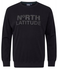 North Latitude 53123 Sweatshirt com logótipo Preto