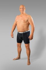 20 Nodi Stretch Cotton Boxer with Medium Leg Black/Blue