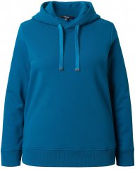 Ulla Popken Relaxed Fit Long Sleeve Hoodie Cerulean