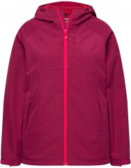 Ulla Popken Softshell Contrast Color Jacket Magenta