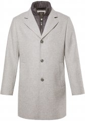 JP1880 Wool Blend Coat with Nylon Insert Grey