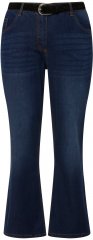 Ulla Popken Straight Leg Mandy Fit Stretch Jeans Blue Denim