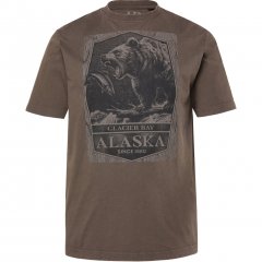 JP1880 T-Shirt Short Sleeve Alaska Dark Brown