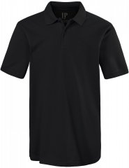 JP1880 702560 Polo em piqué de algodão Preto