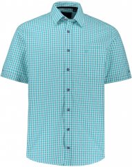 JP1880 Shirt Traditional Short Sleeve Turquoise