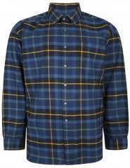 Espionage SH359 Window Payne Checked Shirt Navy/Gold