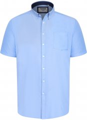 D555 James Camisa Oxford De Manga Curta TALL Azul Céu