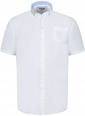 D555 James Camisa Oxford De Manga Curta TALL Branca