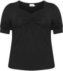 Kaffe Curve Sissy T-shirt Preto profundo