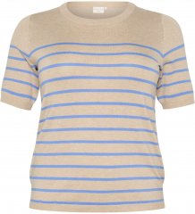 Kaffe Curve Lizzy Camisola às riscas Bege/Azul