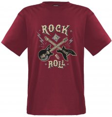 Adamo Rock and Roll Comfort Fit T-Shirt Red