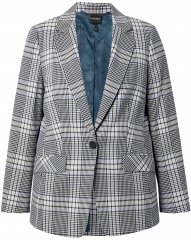 Ulla Popken Blazer Xadrez Verde