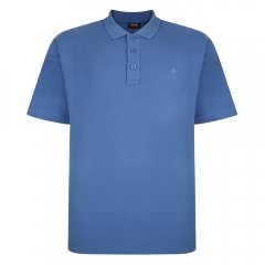 Espionage P074C Polo de Manga Curta Azul Centáurea