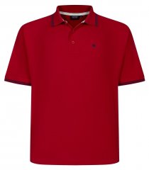 Espionage P232 Polo de piqué vermelho/azul-marinho