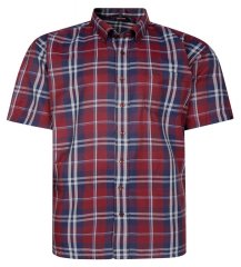 Espionage SH447 Camisa de xadrez burgundy