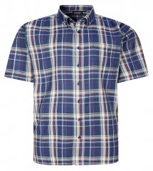 Espionage SH447 Camisa de xadrez azul-marinho