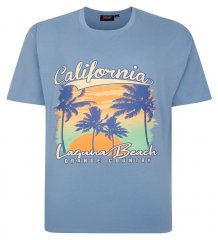 Espionage T425 Laguna Beach T-shirt estampada azul