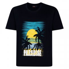 Espionage T448 paradise t-shirt estampada azul marinho