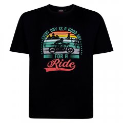 Espionage T451 T-shirt Estampada Good Day For A Ride Preto