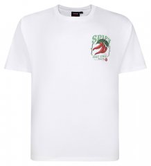 Espionage T457 Spicy Chilli T-shirt estampada branco