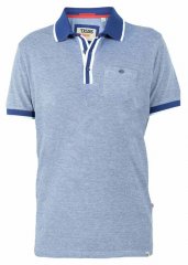 D555 Viper Melange Pique Polo Navy Twist