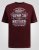 D555 Baldwin Grumpy Old Man Club Print Crew Neck T-shirt Burgundy/ Black Twist - T-shirts - T-shirts Homem Tamanhos Grandes
